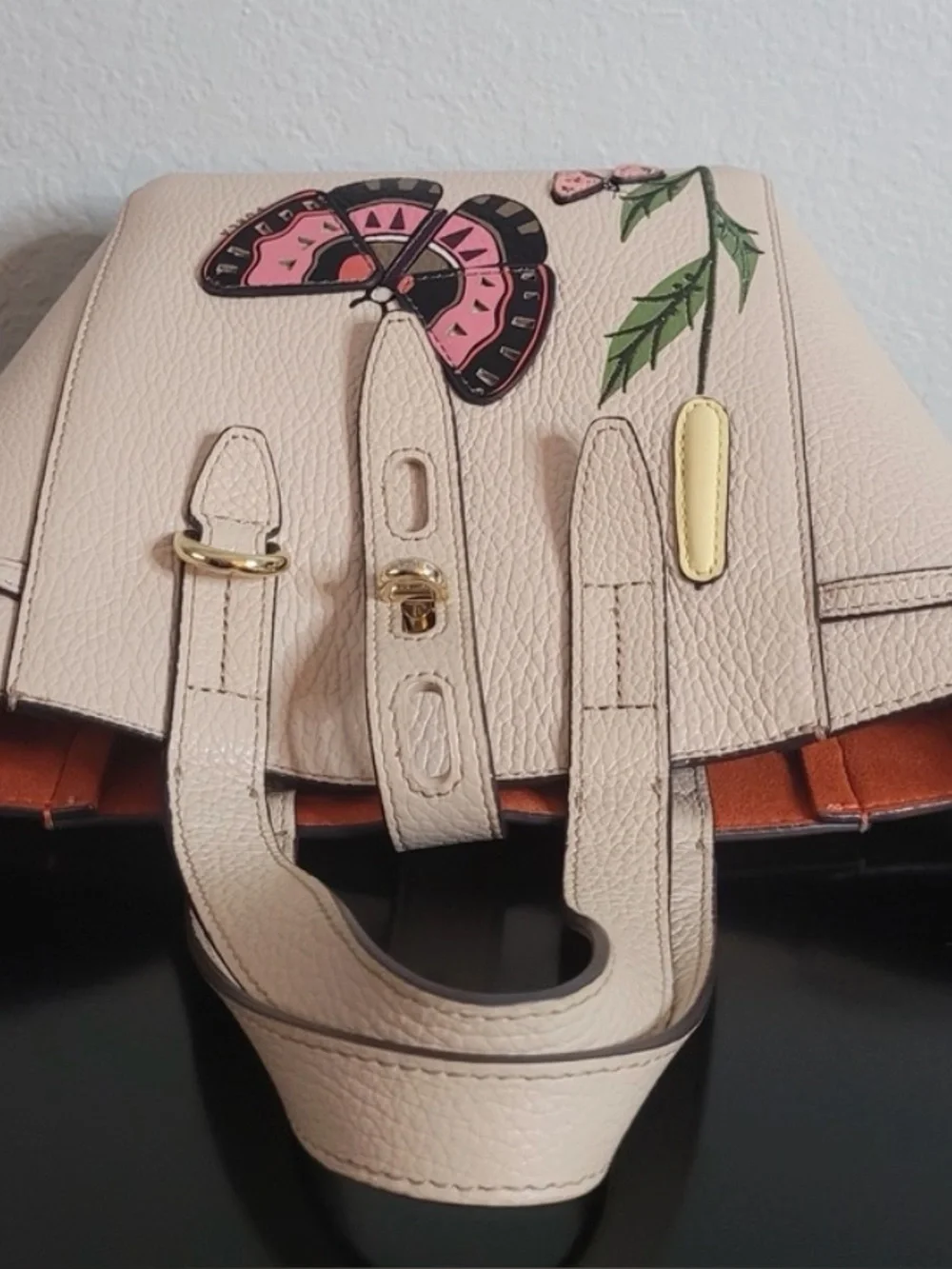 Furla Leather Butterfly Mini Tote Crossbody Bag - Picture 11 of 16
